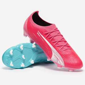Chuteiras Puma Evo Power 1 Tricks FG 2014 World Cup Limited rosa azul