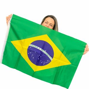Bandeira do Brasil Tamanho Grande 1m x 1,40m
