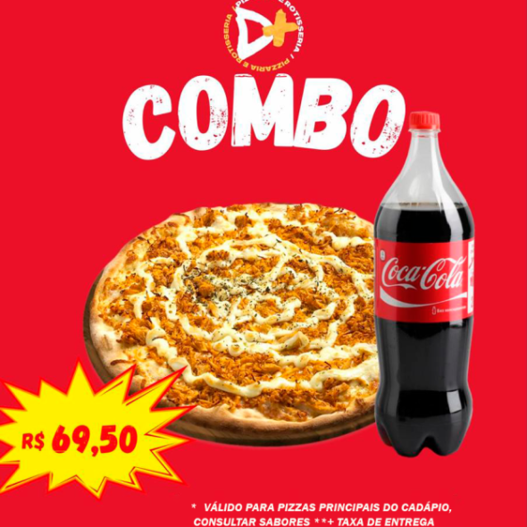 Super Combo Pizza + Refrigerante Dmais Pizzaria Penha